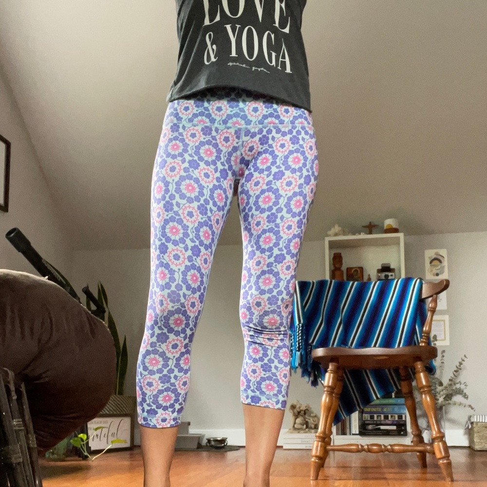 Lululemon Floral Yoga Pants